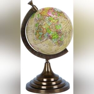 Deco 79 Aluminum Metal Globe